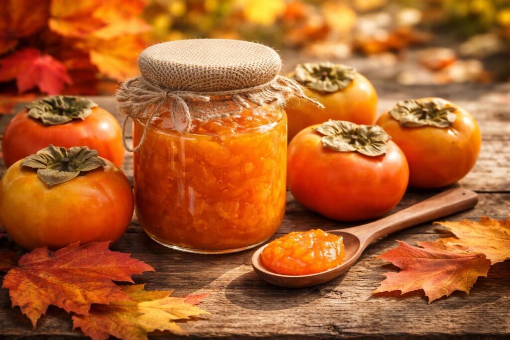 savourez l'automne avec notre recette originale de confiture de kaki maison, un délice fruité et naturel pour égayer vos petits-déjeuners.