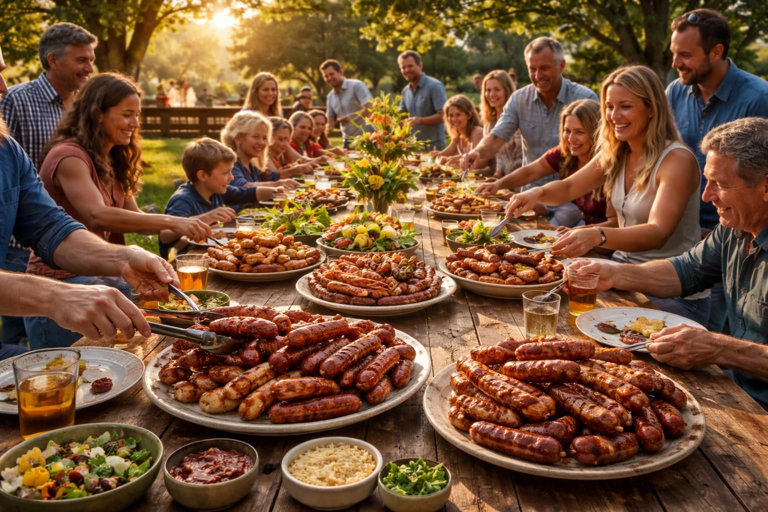 découvrez combien de kilogrammes de saucisse prévoir pour 20 personnes avec notre guide ultime, parfait pour réussir vos barbecues entre amis ou en famille.