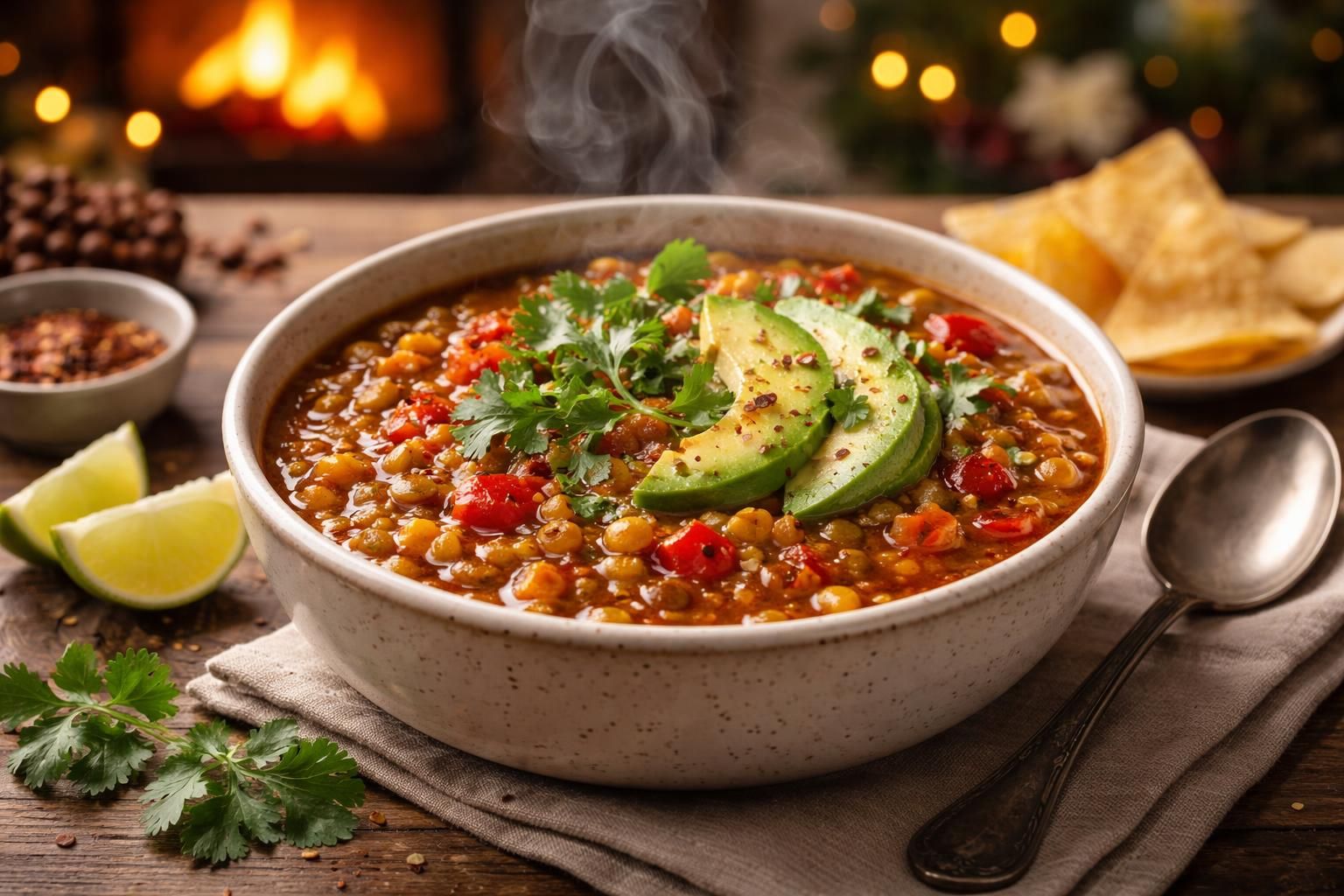 apprenez à préparer un chili de lentilles vertes savoureux et réconfortant, parfait pour réchauffer vos soirées d'hiver avec une recette saine et gourmande.