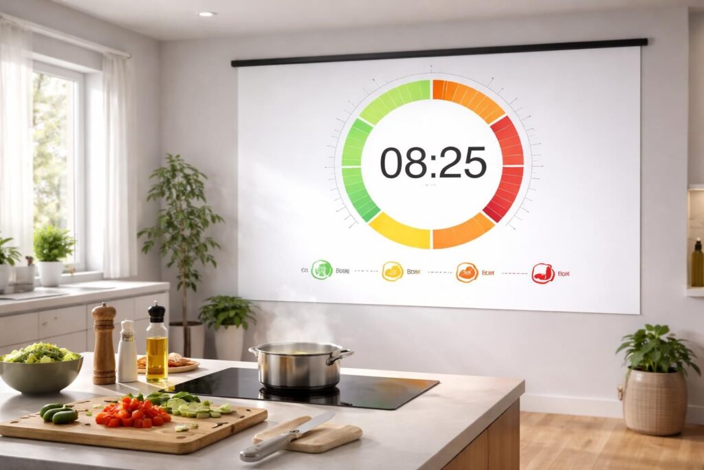 découvrez notre écran de projection 4k qui affiche le timing de cuisson en temps réel, pour ne jamais oublier vos plats et réussir toutes vos recettes parfaitement.