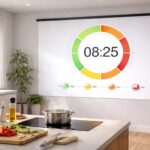 découvrez notre écran de projection 4k qui affiche le timing de cuisson en temps réel, pour ne jamais oublier vos plats et réussir toutes vos recettes parfaitement.