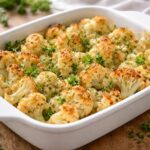 découvrez notre recette légère de gratin de chou-fleur sans béchamel ni crème, parfaite pour un accompagnement savoureux et sain.