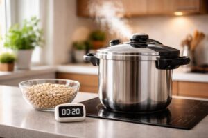 découvrez comment gagner du temps en utilisant un autocuiseur pour la cuisson rapide des fèves sèches, tout en conservant saveur et nutriments.