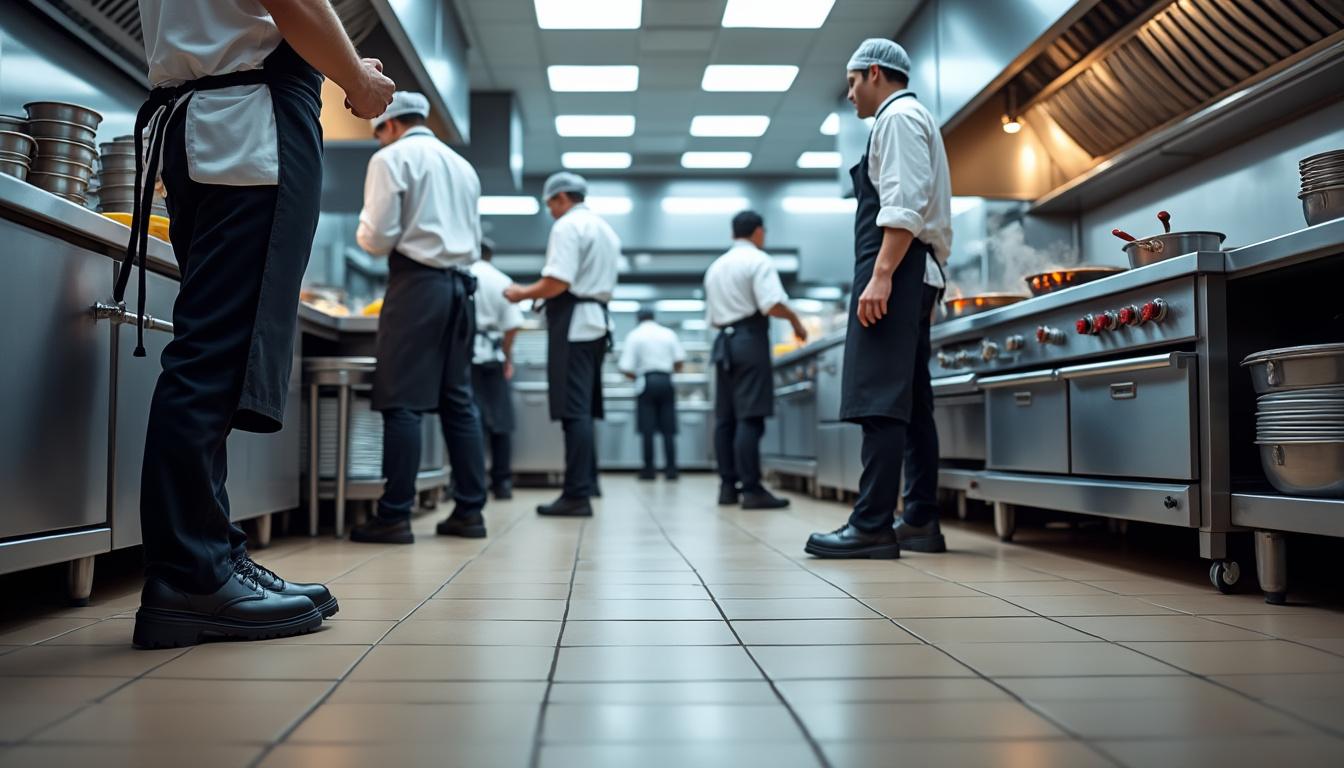 découvrez notre guide d'achat pour bien choisir vos chaussures de sécurité homme adaptées à la cuisine. apprenez à sélectionner des modèles confortables, résistants et conformes aux normes de sécurité pour travailler en toute sérénité dans votre environnement professionnel.