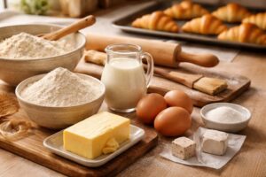 découvrez les ingrédients essentiels du croissant au beurre traditionnel et nos astuces de cuisson pour réussir des croissants dorés, croustillants et savoureux.