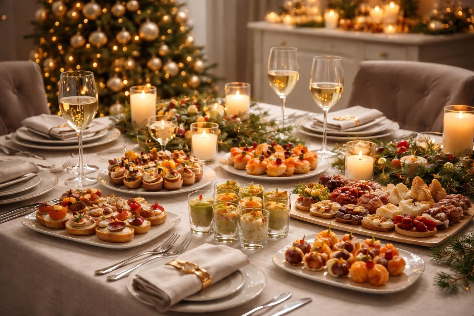 découvrez les plus belles idées d'apéro dînatoire pour un noël chic et inspirant. suggestions raffinées pour des fêtes élégantes et conviviales.