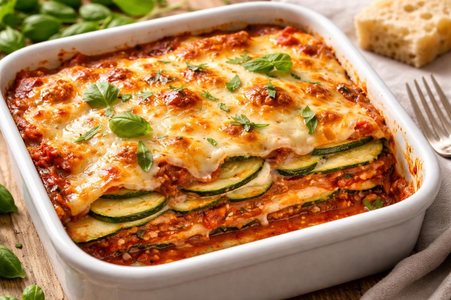 découvrez notre recette de lasagne de courgettes végétarienne, un plat savoureux, rapide à préparer et parfait pour des repas sains et équilibrés.