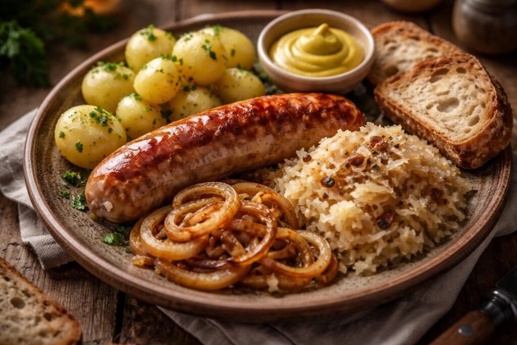 découvrez les accompagnements indispensables pour réussir parfaitement la cuisson de la saucisse de couenne à l'eau et sublimer vos plats.