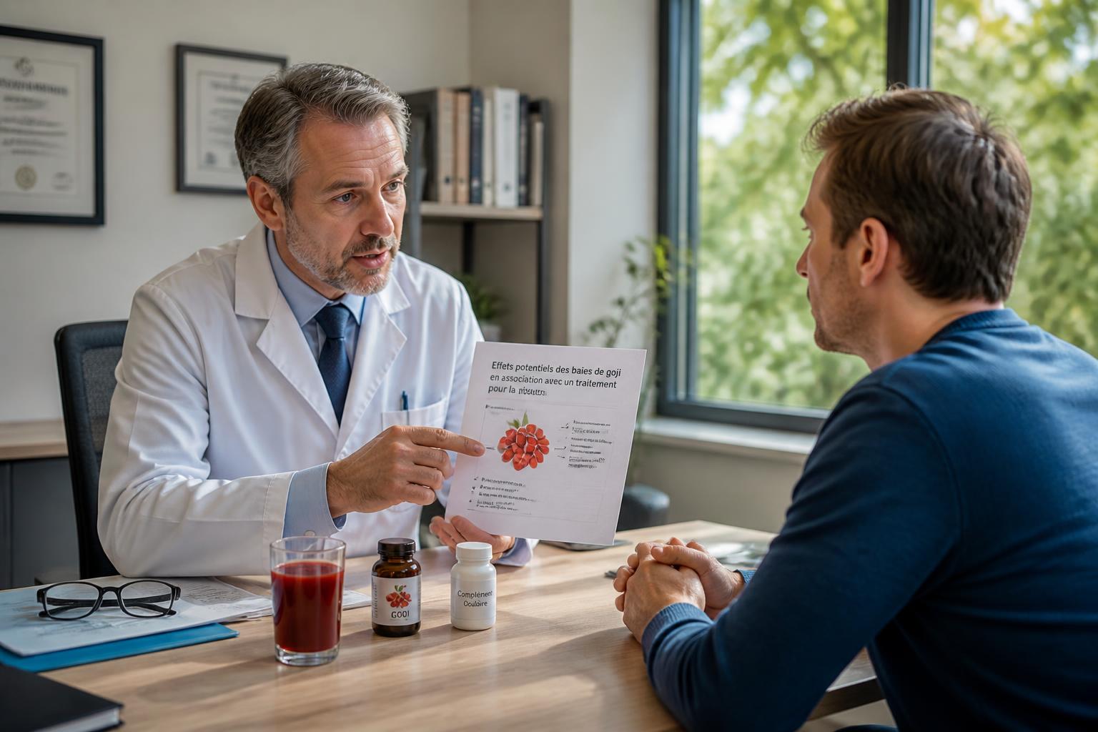 découvrez si le jus de goji peut être associé à un traitement médical pour améliorer la vision, et quelles précautions prendre pour une utilisation sécurisée.