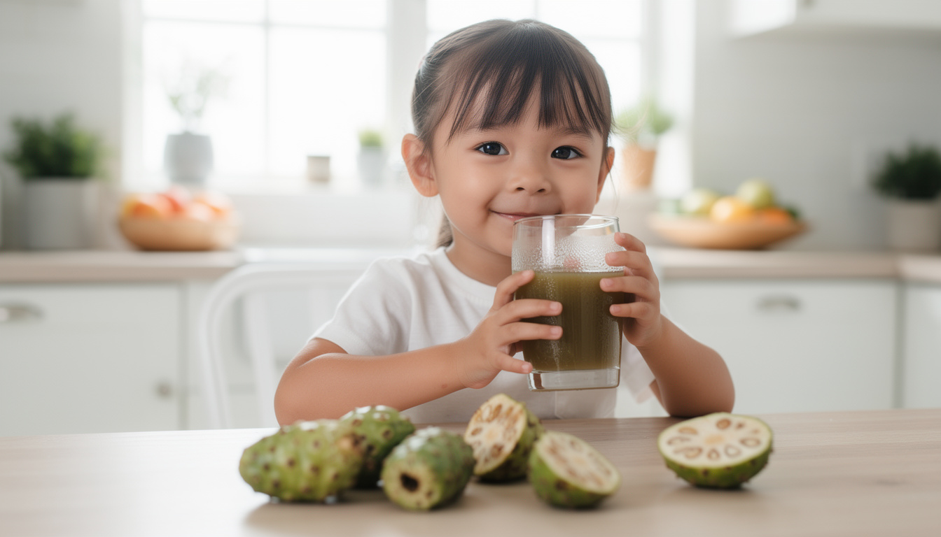 découvrez si le noni fermenté est efficace et sûr pour traiter les troubles intestinaux chez les enfants, ainsi que ses bienfaits potentiels et précautions à prendre.
