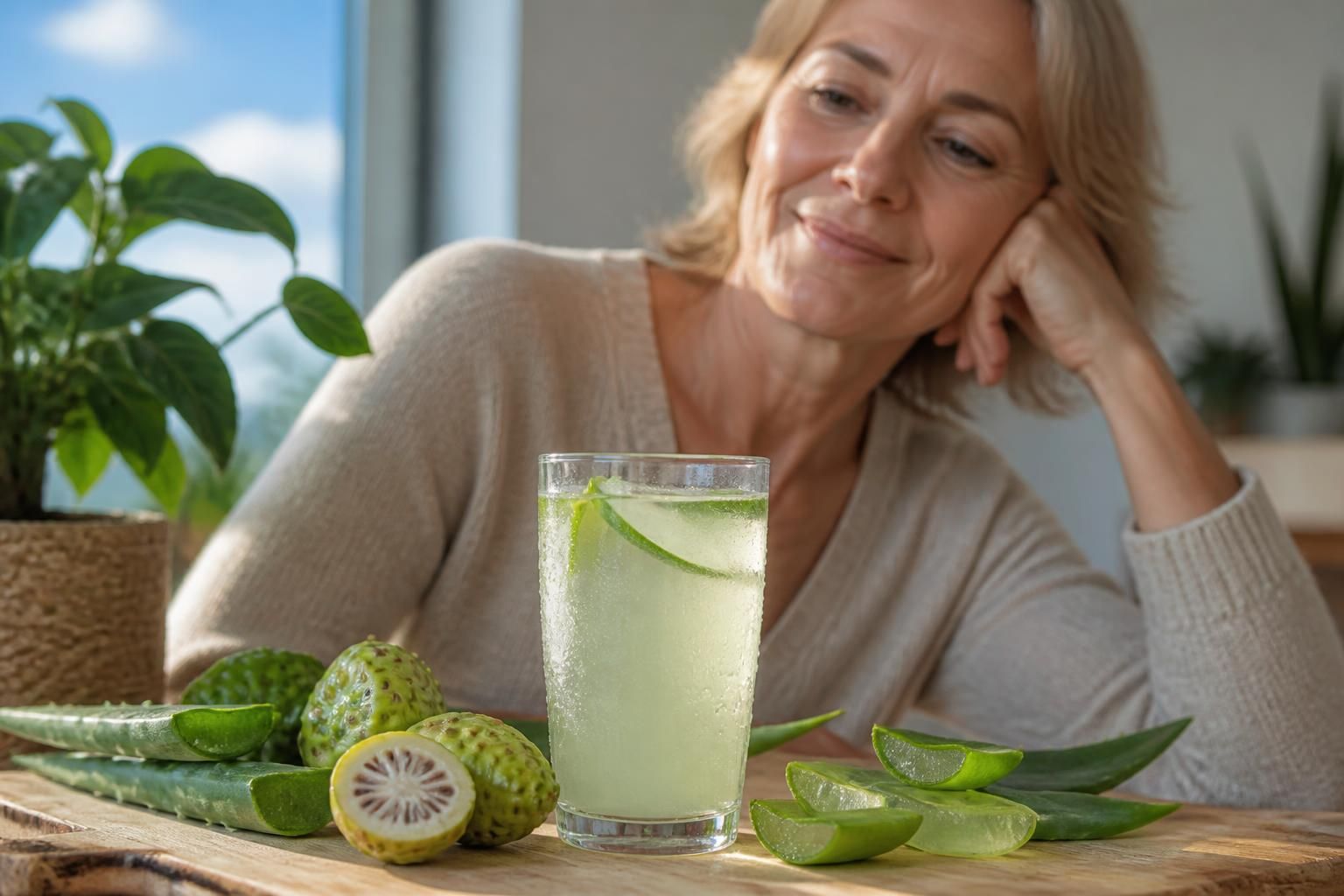 découvrez les bienfaits du cocktail detox à base de noni et aloe vera, spécialement formulé pour soutenir la santé et la vitalité après 50 ans.