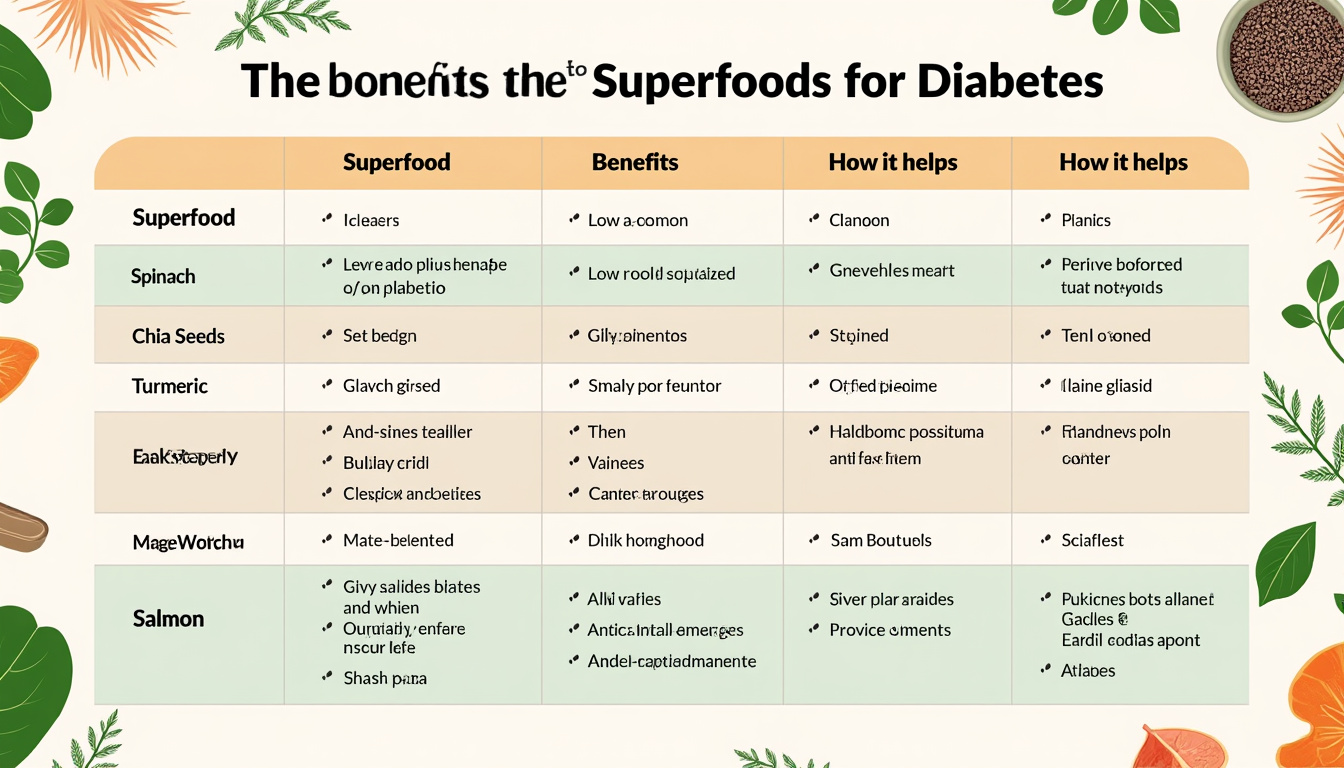 découvrez pourquoi les superaliments sont bénéfiques pour les personnes diabétiques de plus de 50 ans : améliorez votre bien-être et contrôlez votre glycémie grâce à une alimentation adaptée.