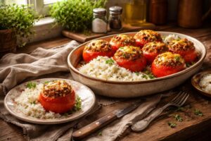 découvrez pourquoi les tomates farcies avec la recette de grand-mère au riz sont le plat familial idéal, alliant tradition, saveur et convivialité pour tous les repas en famille.