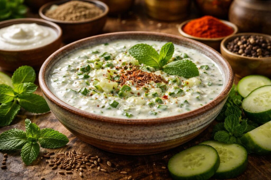 découvrez les secrets du raita indien pour un goût authentique et irrésistible. apprenez à préparer cette sauce rafraîchissante qui sublime vos plats épicés avec simplicité.