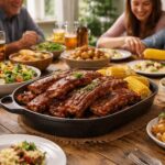 découvrez notre recette savoureuse des ribs de porc au four, un plat réconfortant parfait pour partager un moment convivial en famille.