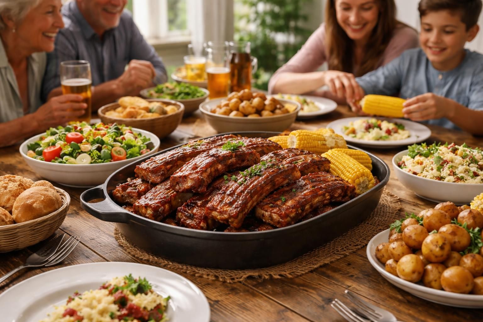 découvrez notre recette savoureuse des ribs de porc au four, un plat réconfortant parfait pour partager un moment convivial en famille.