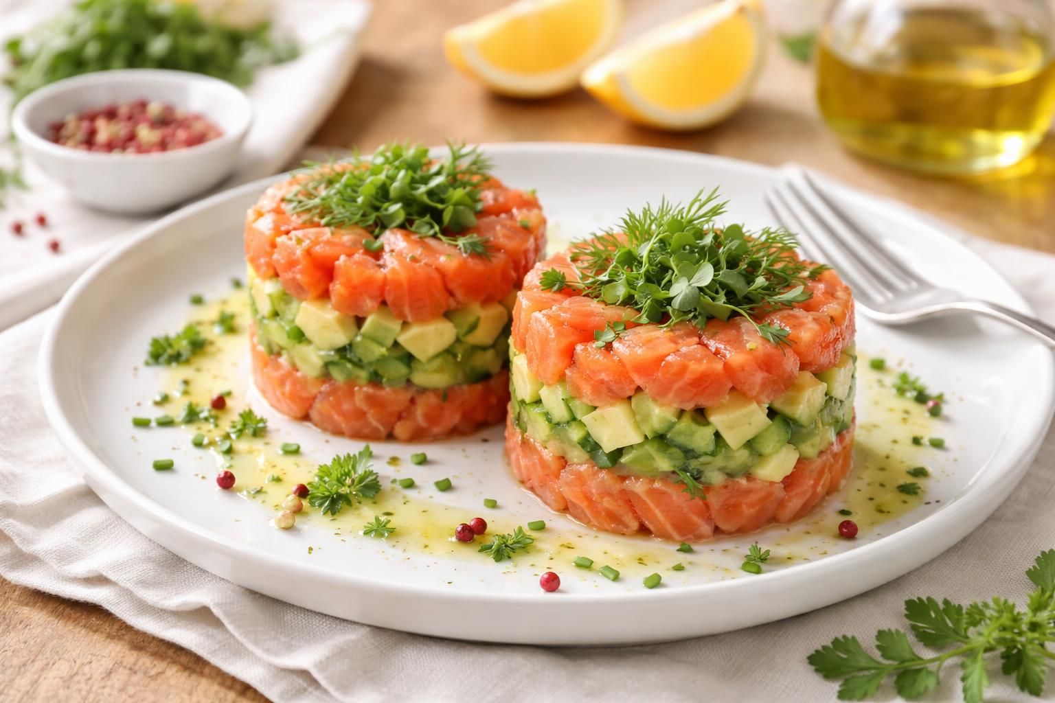 découvrez notre recette rapide et élégante de timbales de saumon, idéale pour impressionner et régaler facilement vos invités lors de vos repas.