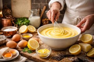 découvrez l'histoire fascinante de la crème pâtissière au citron ainsi que les astuces de chefs pour réussir cette délicieuse préparation à la maison.